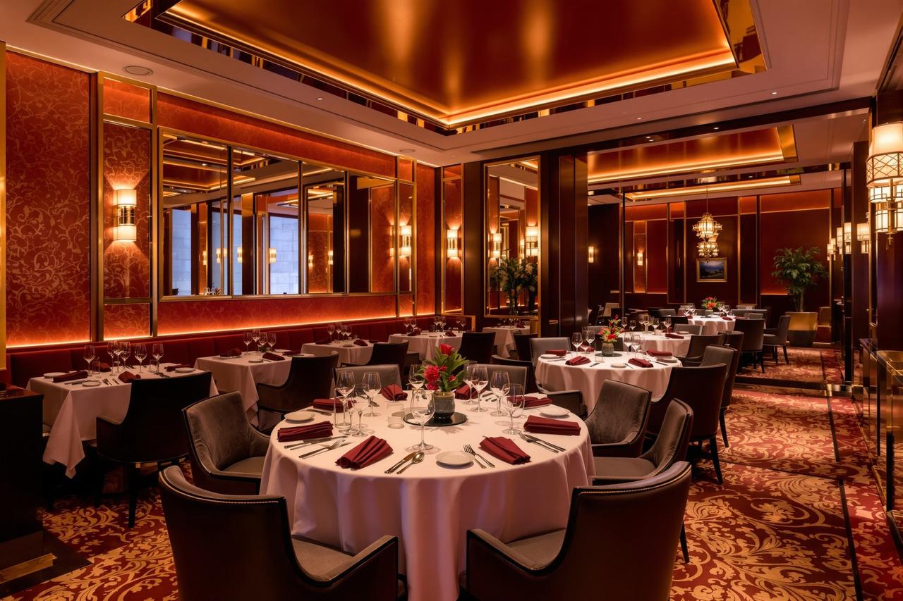 两人用餐的餐厅内部环境 - 吾爱吃瓜
